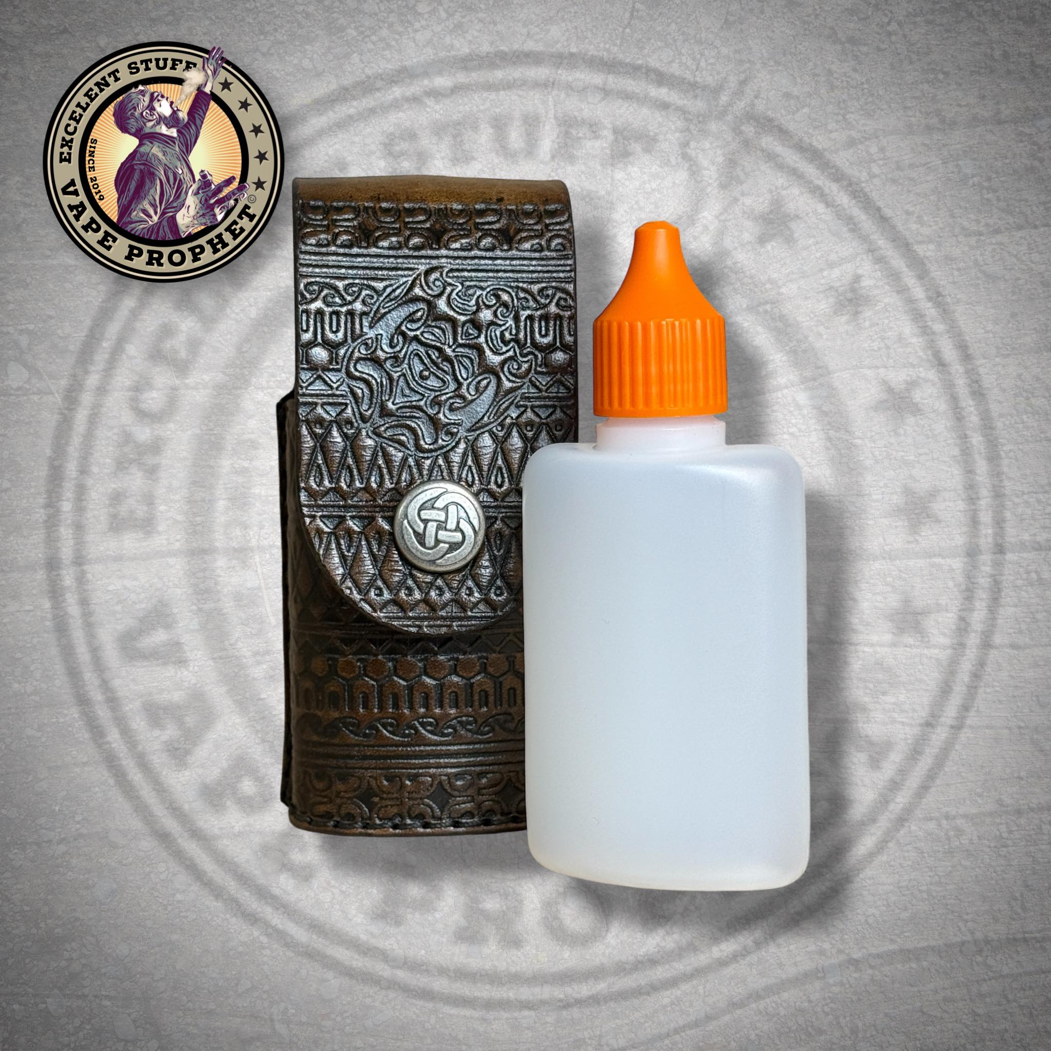 Leder Gürtelholster "MAUI" inclusive passender 50ml Liquid Leerflasche