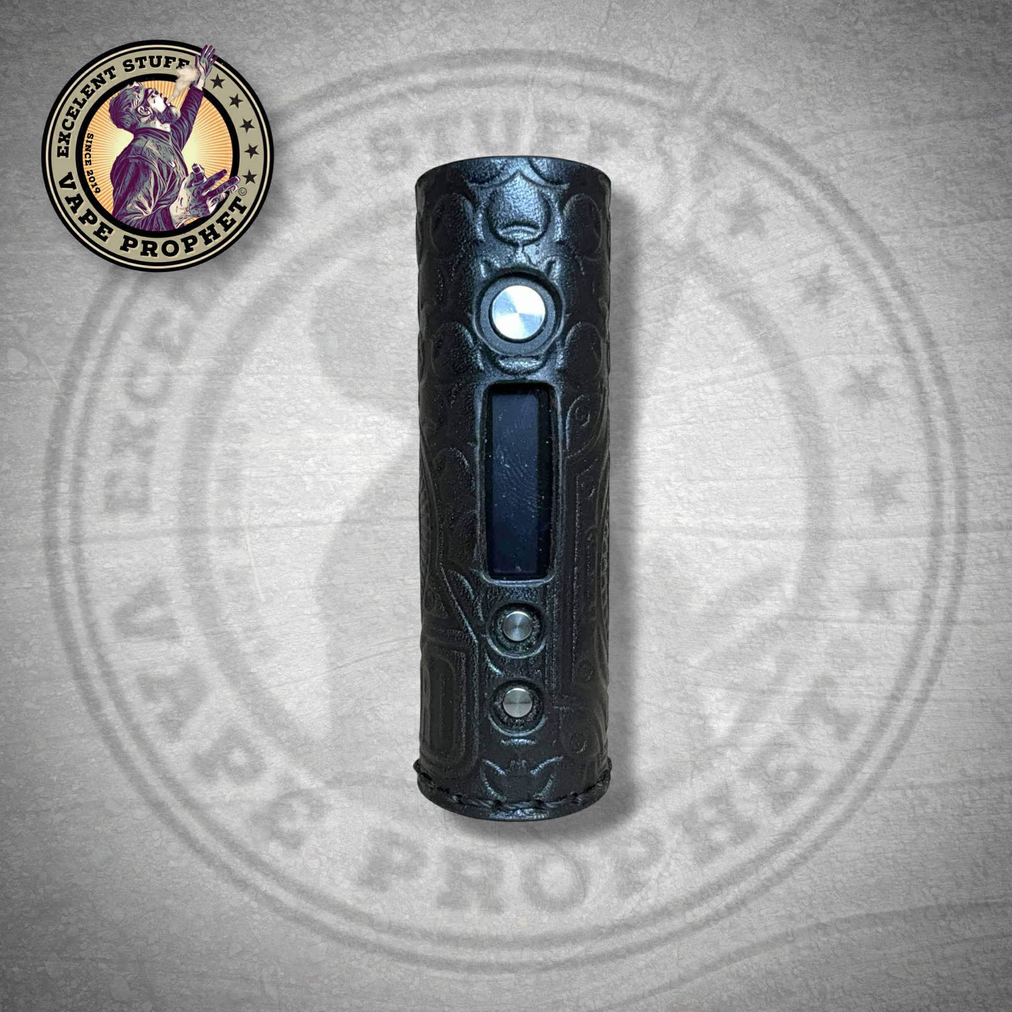 Leather Struktur Sleeve "Biohazard Black Metal", passend für die Pipeline Pro M/Dicodes Dani Micro 21700