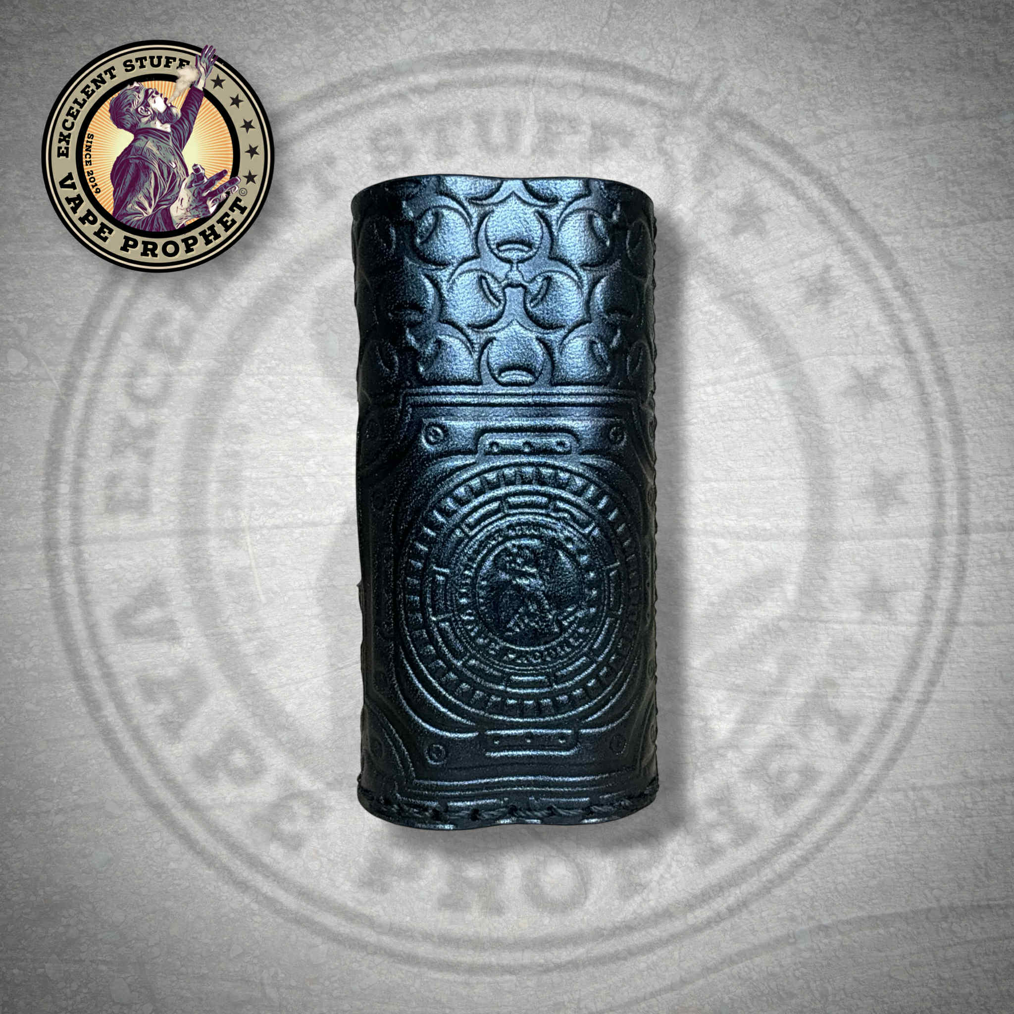Leather Struktur Sleeve "Biohazard Black Metal", passend für die Pipeline Pro M/Dicodes Dani Micro 21700