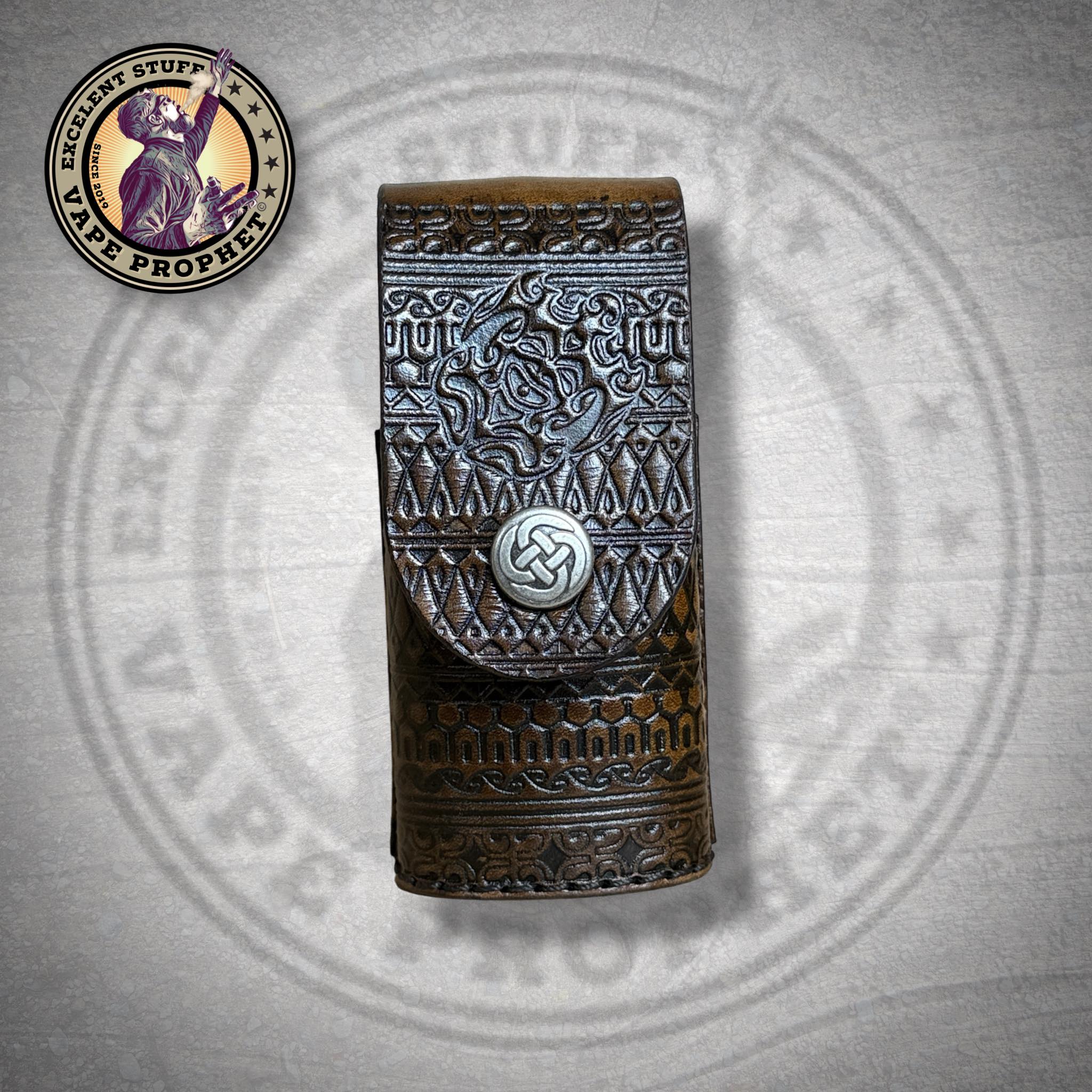 Leder Gürtelholster "MAUI" inclusive passender 50ml Liquid Leerflasche