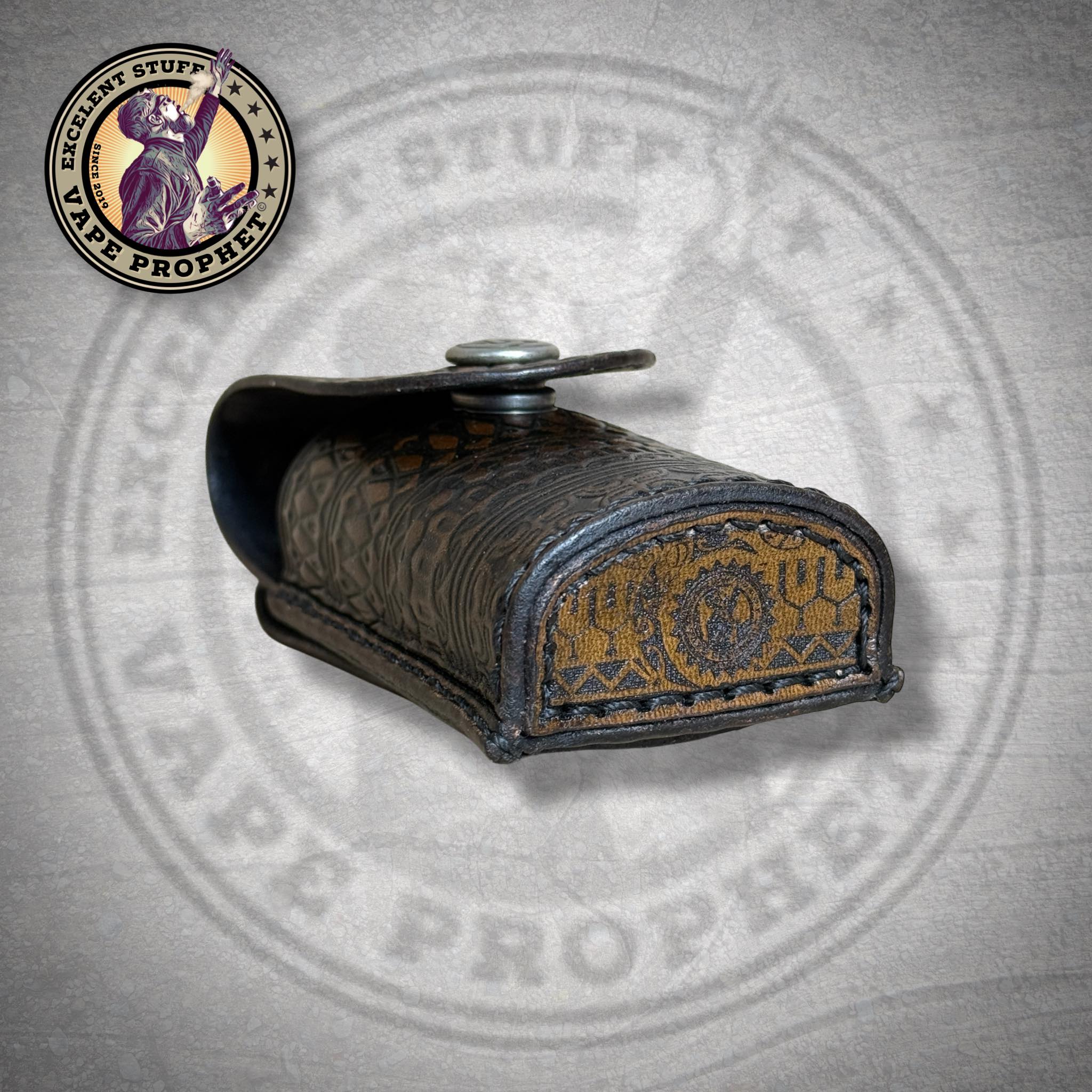 Leder Gürtelholster "MAUI" inclusive passender 50ml Liquid Leerflasche